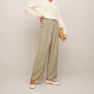 NWT Reformation Mason cropped pants in light khaki